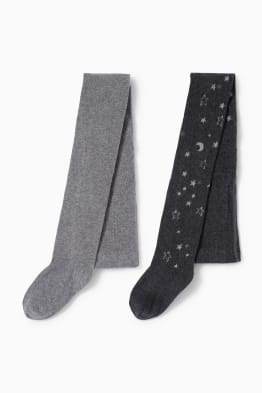 Multipack of 2 - star and moon - tights