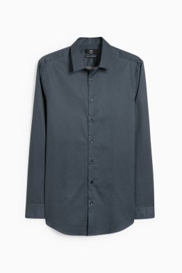 Chemise de bureau - slim fit - col kent - facile à repasser