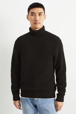 Polo neck jumper