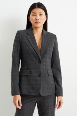 Blazer office - regular fit - în carouri