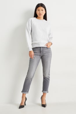 Boyfriend jeans - talie medie - LYCRA®