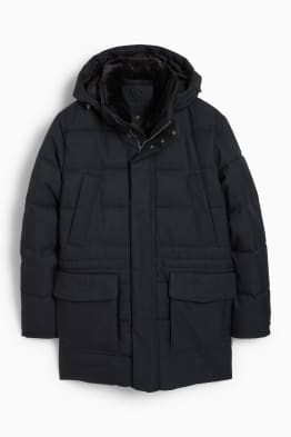 Parka met capuchon en rand van imitatiebont - winter