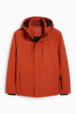 Softshell jacket with hood - water-repellent