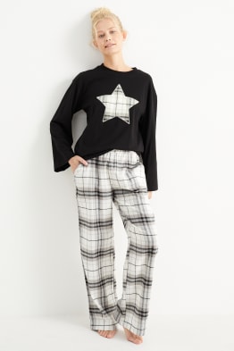 Pyjama avec pantalon en flanelle