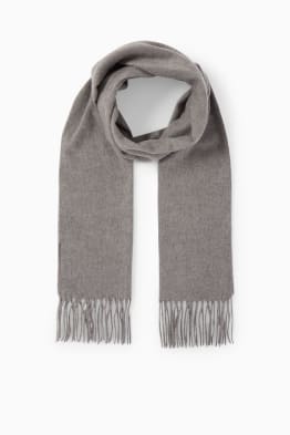 Fringed scarf