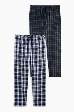 Multipack of 2 - pyjama bottoms - check