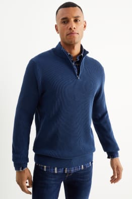 Maglione e camicia - regular fit - colletto button down