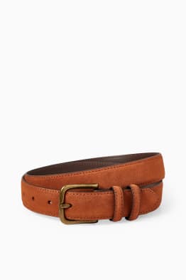 Suede belt