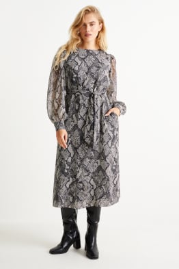 Chiffon dress - patterned