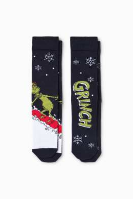 Multipack 2er - Weihnachtssocken mit Motiv - Der Grinch