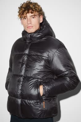 Quilted jacket with hood