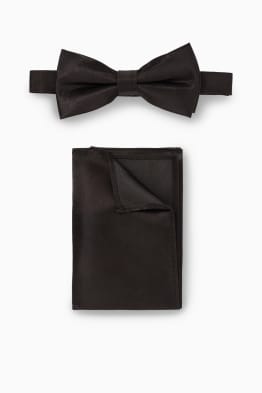 Set - bow tie and pocket square - 2 piece