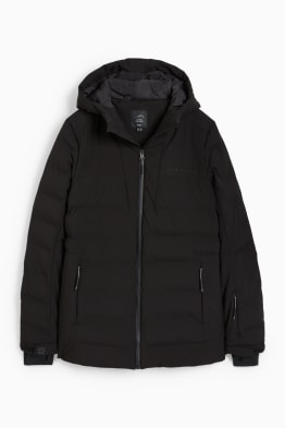 Ski jacket with hood