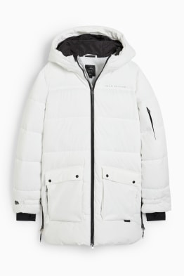 Ski jacket with hood