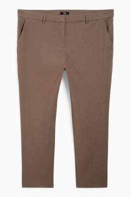 Plátěné kalhoty - mid waist - straight fit