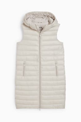 Long quilted gilet