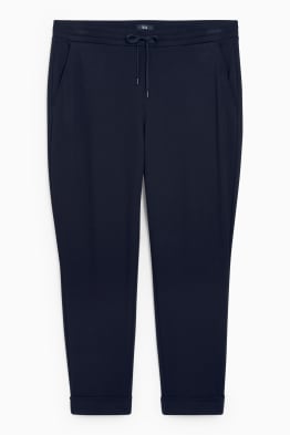 Plátěné kalhoty - mid waist - tapered fit