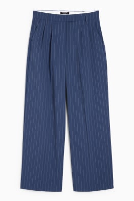 CLOCKHOUSE - cloth trousers - mid-rise waist - wide leg - striped