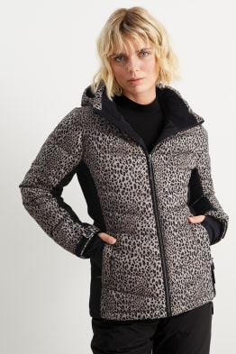Lyžařská bunda s kapucí - se vzorem