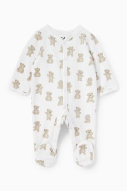 Teddy bear - baby sleepsuit