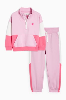 Set - felpa e pantaloni sportivi - 2 pezzi