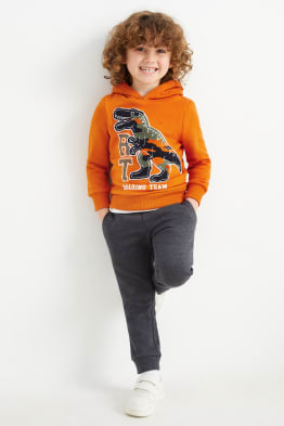 Dinosaurio - conjunto - sudadera con capucha y pantalón de deporte - 2 piezas