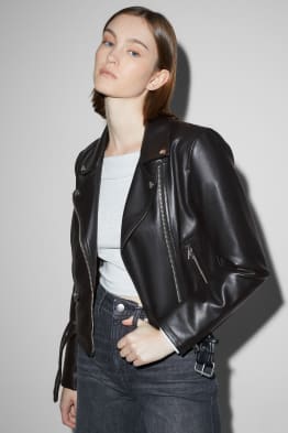 CLOCKHOUSE - biker jacket - faux leather