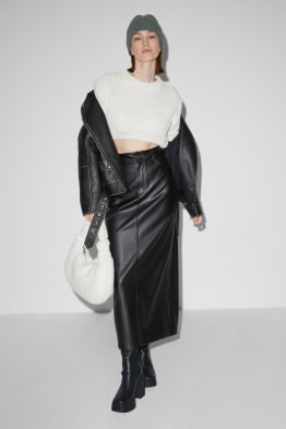 CLOCKHOUSE - skirt - faux leather