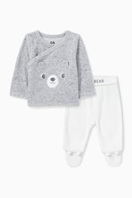 Motiv medvídka - outfit pro novorozence - 2dílný