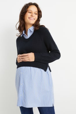 Maternity jumper - 2-in-1 look