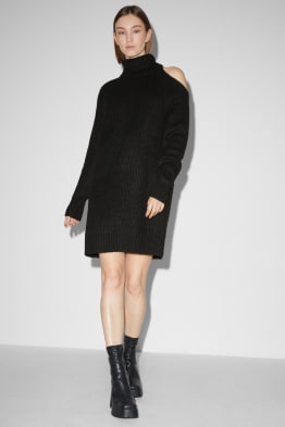 CLOCKHOUSE - knitted dress with cut-out