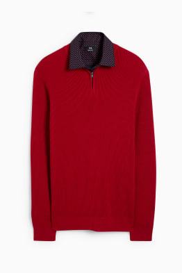 Jumper and shirt - regular fit - Kent collar