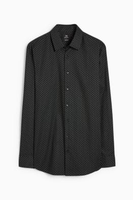 Chemise de bureau - regular fit - col kent - facile à repasser