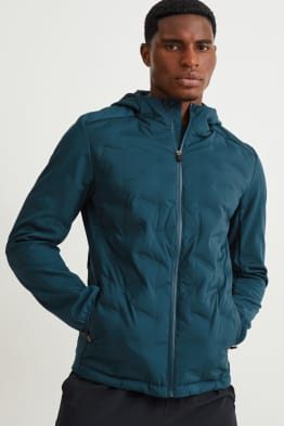 Outdoor jacket with hood - water-repellent