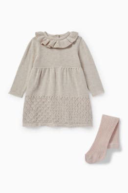 Knitted baby outfit - 2 piece