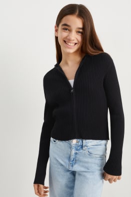 Cardigan con cappuccio