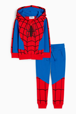 Spiderman - conjunt - dessuadora oberta amb caputxa i pantalons de xandall