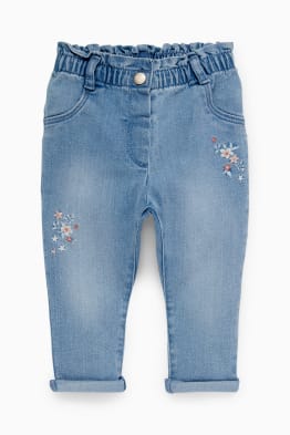 Květinový motiv - džíny pro miminka