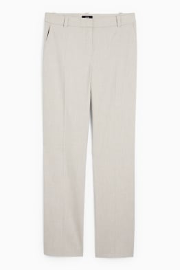 Pantalons formals - mid waist - straight fit - Mix & Match