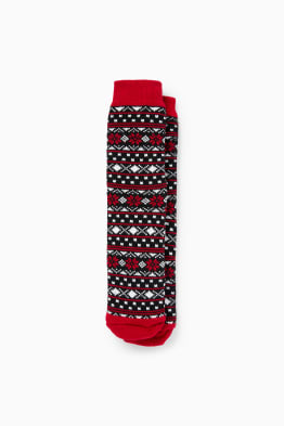 Chaussettes antidérapantes de Noël - à motif