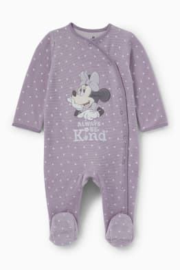 Minnie Mouse - baby sleepsuit - floral
