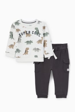 Dino - baby-outfit - 2-delig