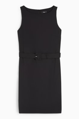 Business sheath dress with belt - stretch - Mix & Match