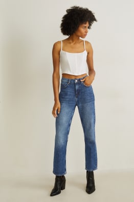 Straight jeans - high waist - LYCRA®