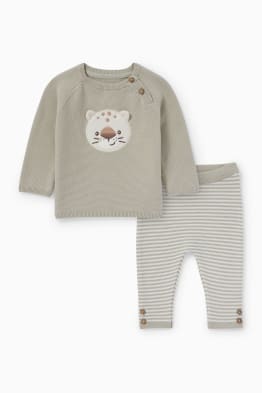 Leopard - Baby-Outfit - 2 teilig