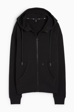 Zip-through hoodie