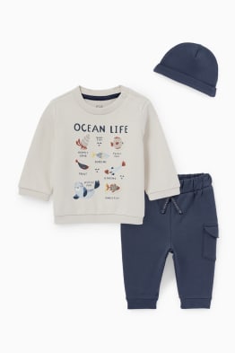 Meerestiere - Baby-Outfit - 3 teilig