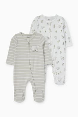 Lot de 2 - animaux de la ferme - pyjamas bébé