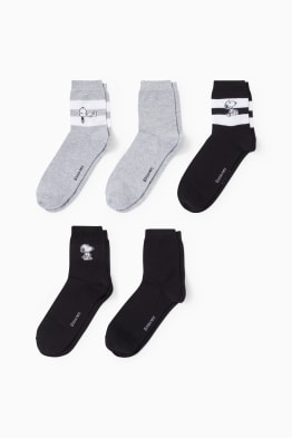 Set van 5 paar - sokken met motief - Snoopy