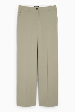 CLOCKHOUSE - spodnie materiałowe - średni stan - szerokie nogawki